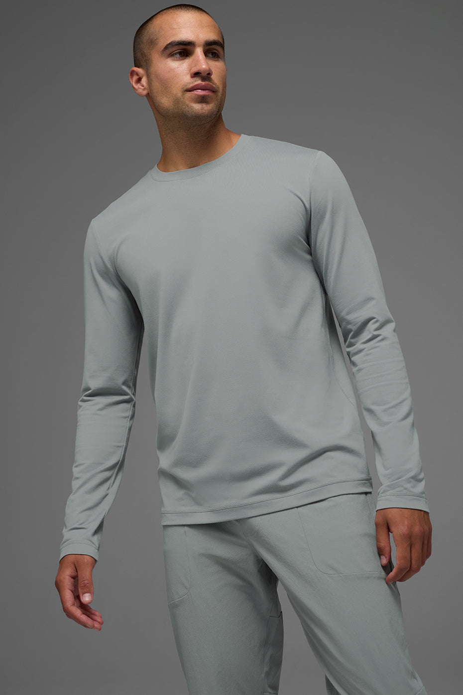 Conquer Reform Crewneck Long Sleeve - Lunar Grey - Image 2