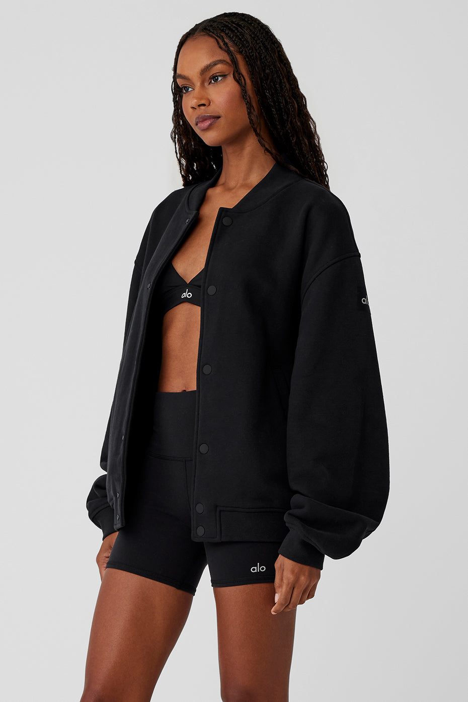 Renown Varsity Jacket - Black - Image 3
