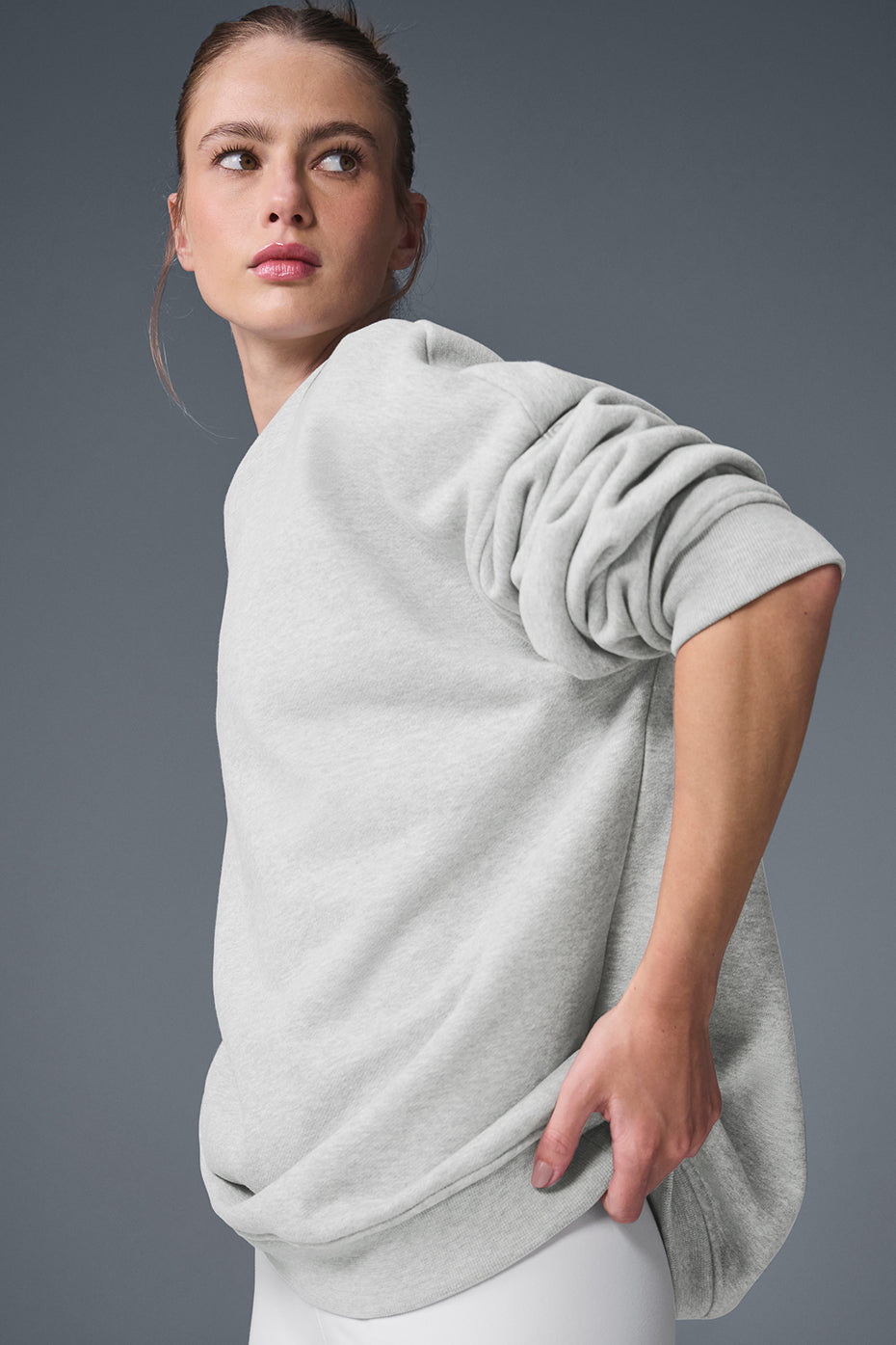 Renown Heavy Weight Crew Neck Pullover - Athletic Heather Grey - Image 3