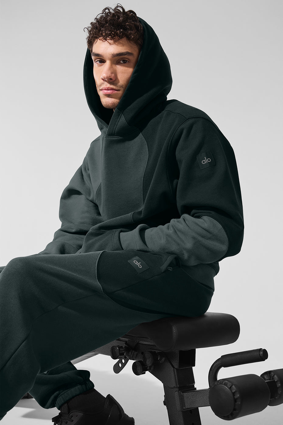 Make Waves Hoodie - Charcoal Green Tonal - Image 4