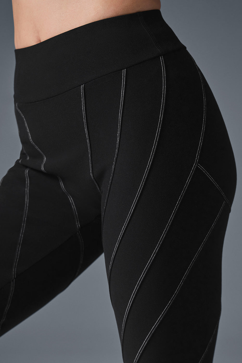 Alosoft High-Waist Sunray Legging - Black/White - Image 3