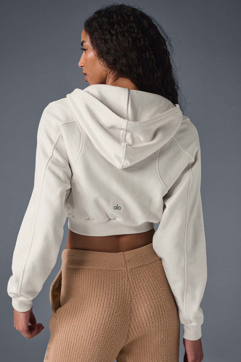 Sweet Escape Zip Up Hoodie - Ivory - Image 3